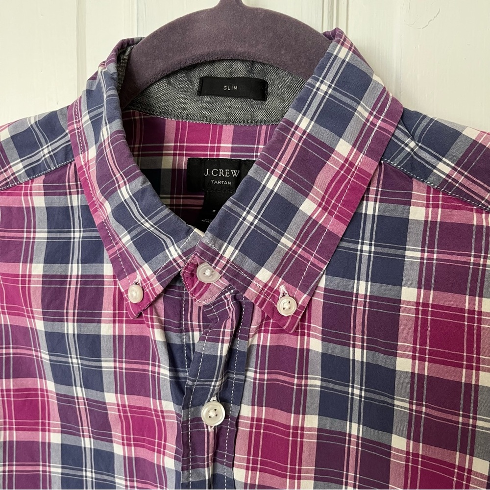 J. Crew Men’s Casual Slim-Fit Tartan Plaid Shirt - small